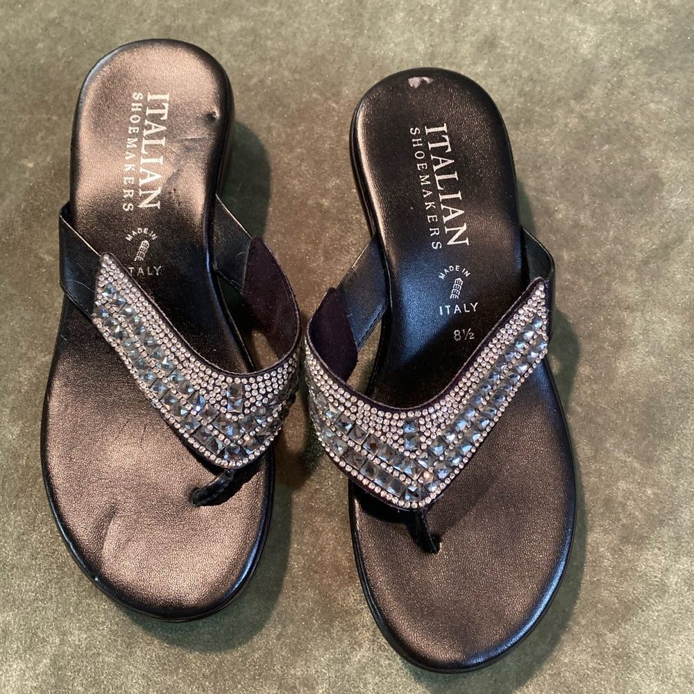 #202 ITALIAN SHOEMAKER Crystal Sandals - Picture 6 of 13